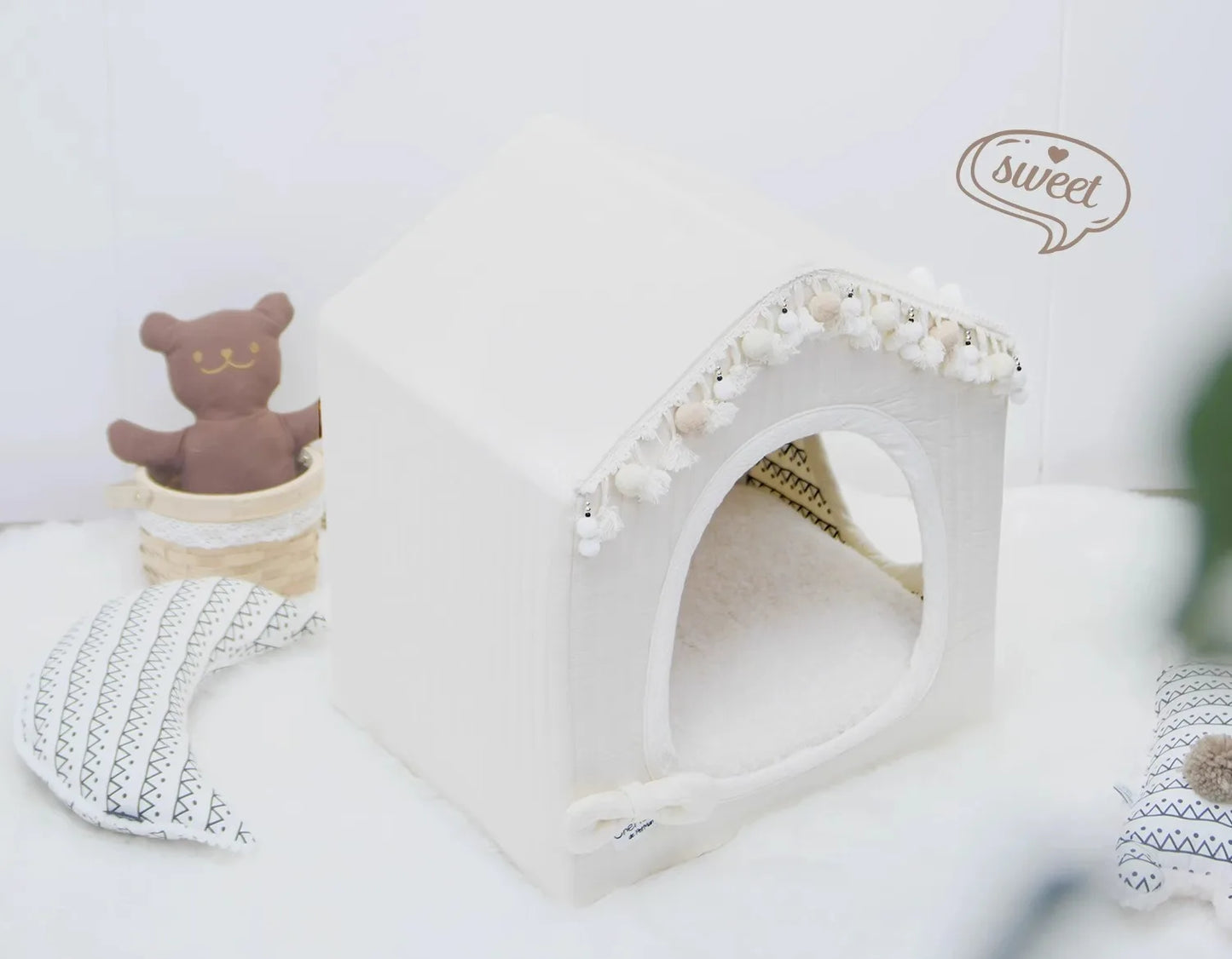 Petman Small Dog Pet Tent Maltese Internet celebrity Winter Warm Closed Kennel Villa Removable