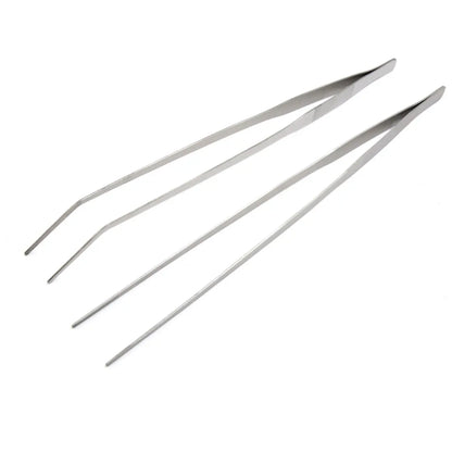 UXCELL 27-48cm Aquarium Curved Straight Tweezers Water Grass Clip Fish Tank Aquatic Plants Cleaner Tools Reptile Feeding Tongs
