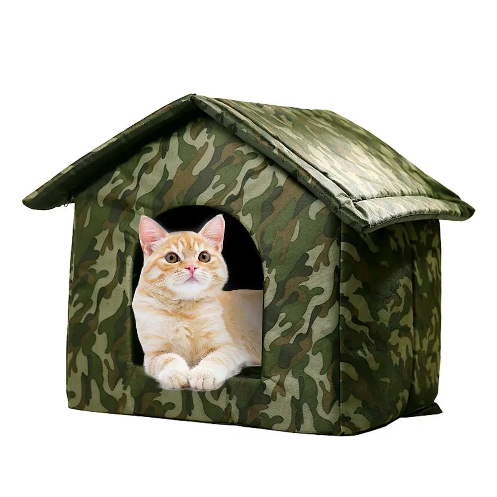 Outdoor Dog Bed Waterproof Roof Bed Waterproof Warm Dog Kennel Winter Tent Dog Nest Thickened Cold-Proof Nest Cat House