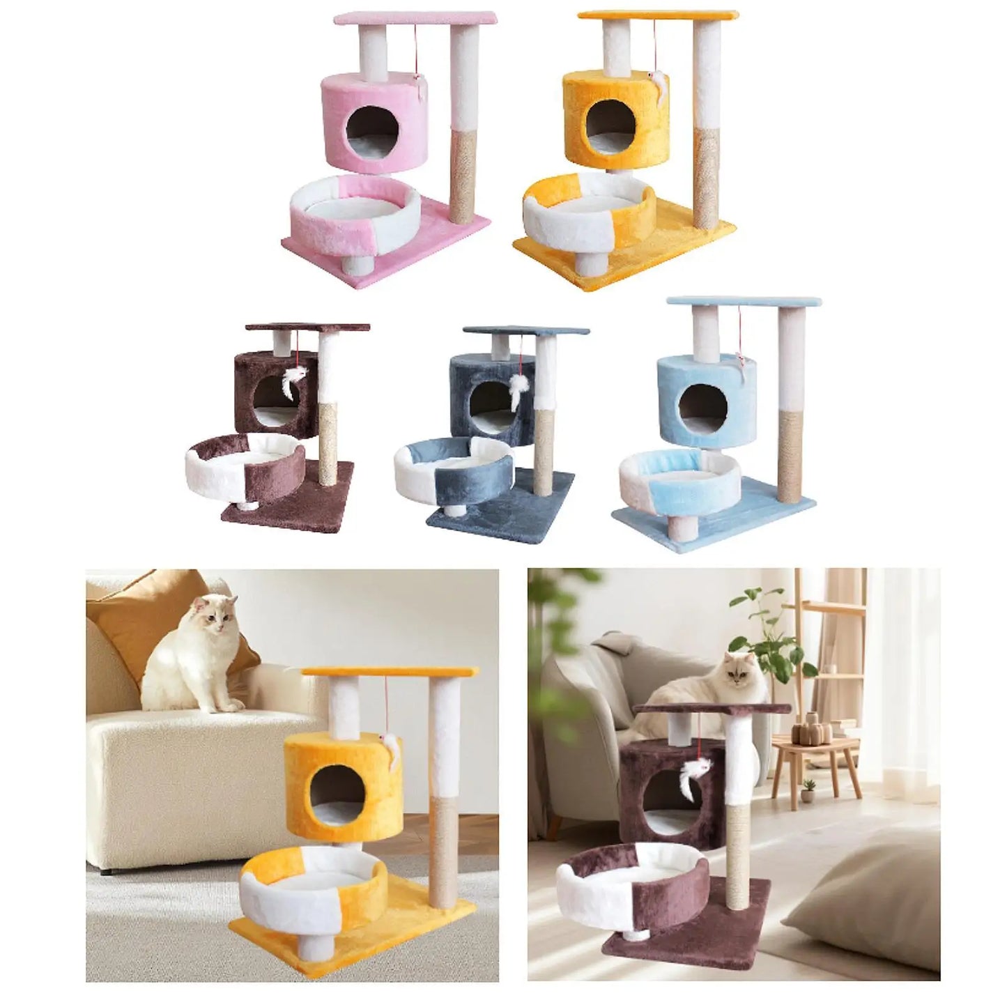 Cat Tree, Multi Level , Cat Climb Tower with Scratching Posts, Cat Activity Center for Activity Center Exercise
