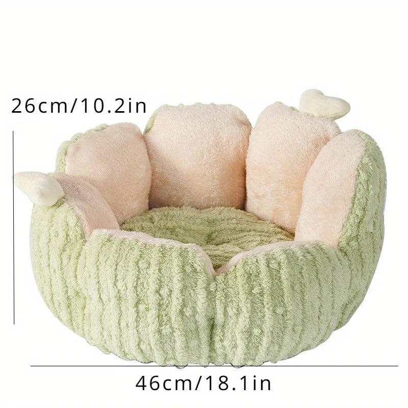 Cats Bed Plush Houses Warm Beds Winter Dog Mat Habitats All Pet Supplies House Accessories Basket Puppy Products Kitten Goods