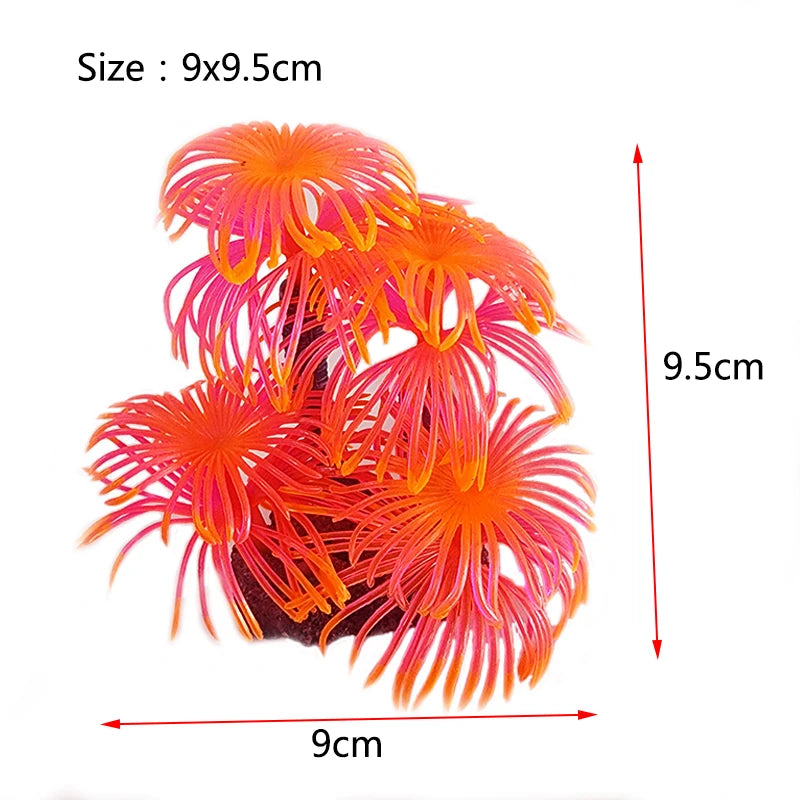 Artificial Underwater Coral Aquarium Fish Tank Simulation Decoration Aquarium Backgrounds Plants Water Flower Beautiful New