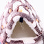 1PCS Coral Fleece Dot Printing Small Foam Pet House Hanging Hamster Bed For Small Animals Squirrel Parrot Cotton Nest