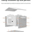 Dog Kennel Indoor and Outdoor Ventilation and Breathable Easy To Install Easy To Clean Thickened Not Deformed Luxury Pet Villa