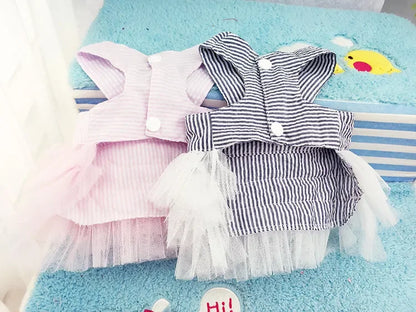 10PCS Pets Accessaries Dogs Cats Princess Flower Lace Dress For Pet Wedding Party Spring Summer small Teddy girl ropa para perro