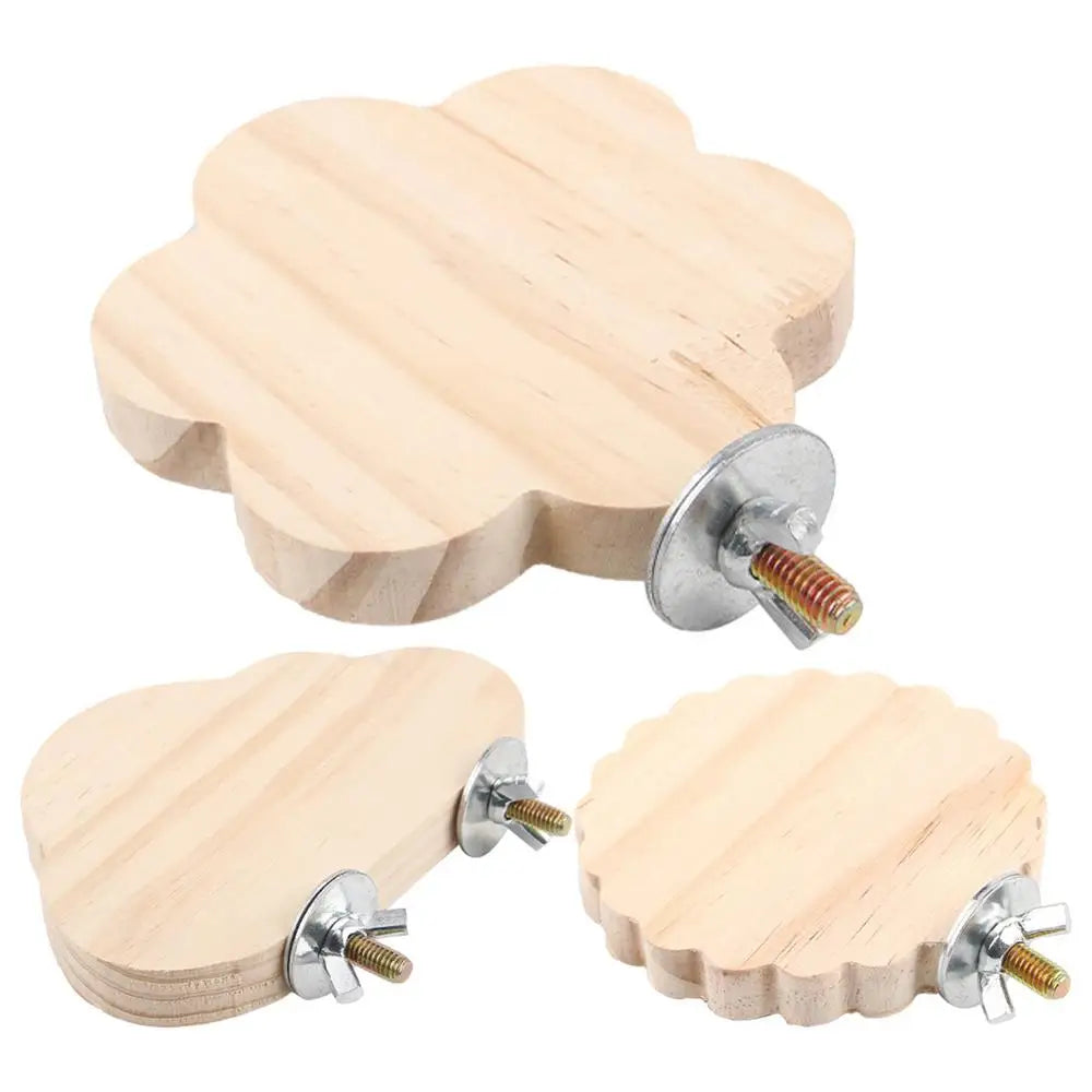 Bird Perches for Cage Natural Wooden Platform Stand for Parrot Bird Perch Stand Toy Stand Playground Budgie Toys Parakeet Cage