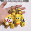 Cartoon Bugs Bunny Doll Keychain Cute Tweety Bird Daffy Duck Porky Pig Key Rings Pendant Accessories for Kids Birthday Gifts
