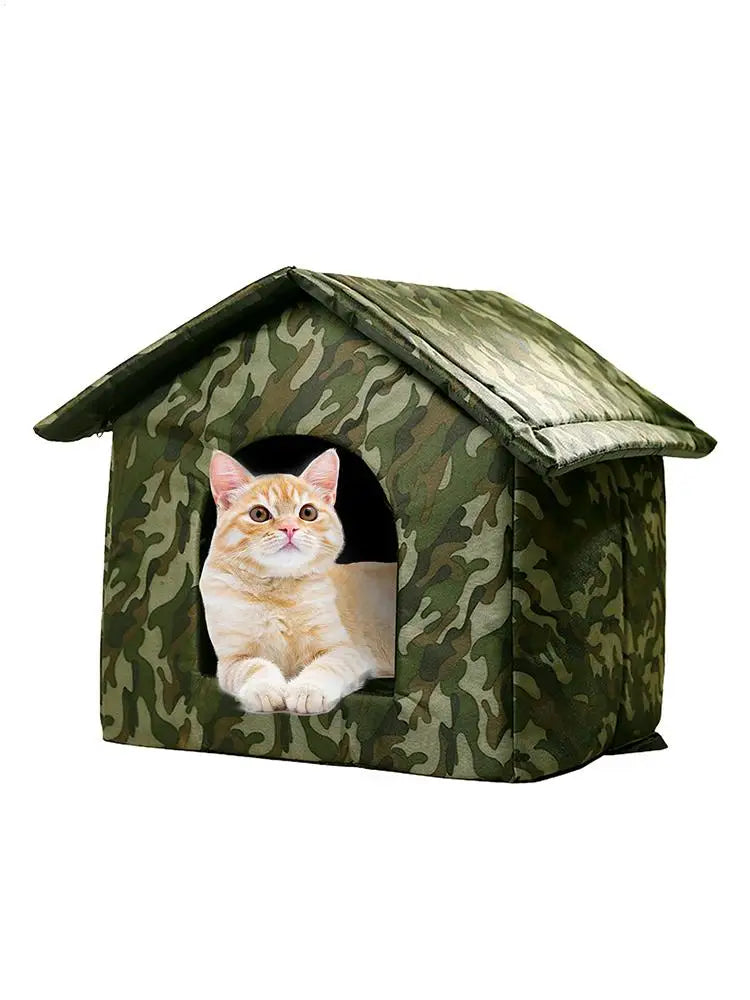 Outdoor Dog Bed Waterproof Roof Bed Waterproof Warm Dog Kennel Winter Tent Dog Nest Thickened Cold-Proof Nest Cat House