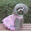 Dog Dresses Puppy Wedding Dress Female Dogs Wedding Costume Girl Dogs Rose Dress for Doggy Teddy Chihuahua Pet Princess Clothing