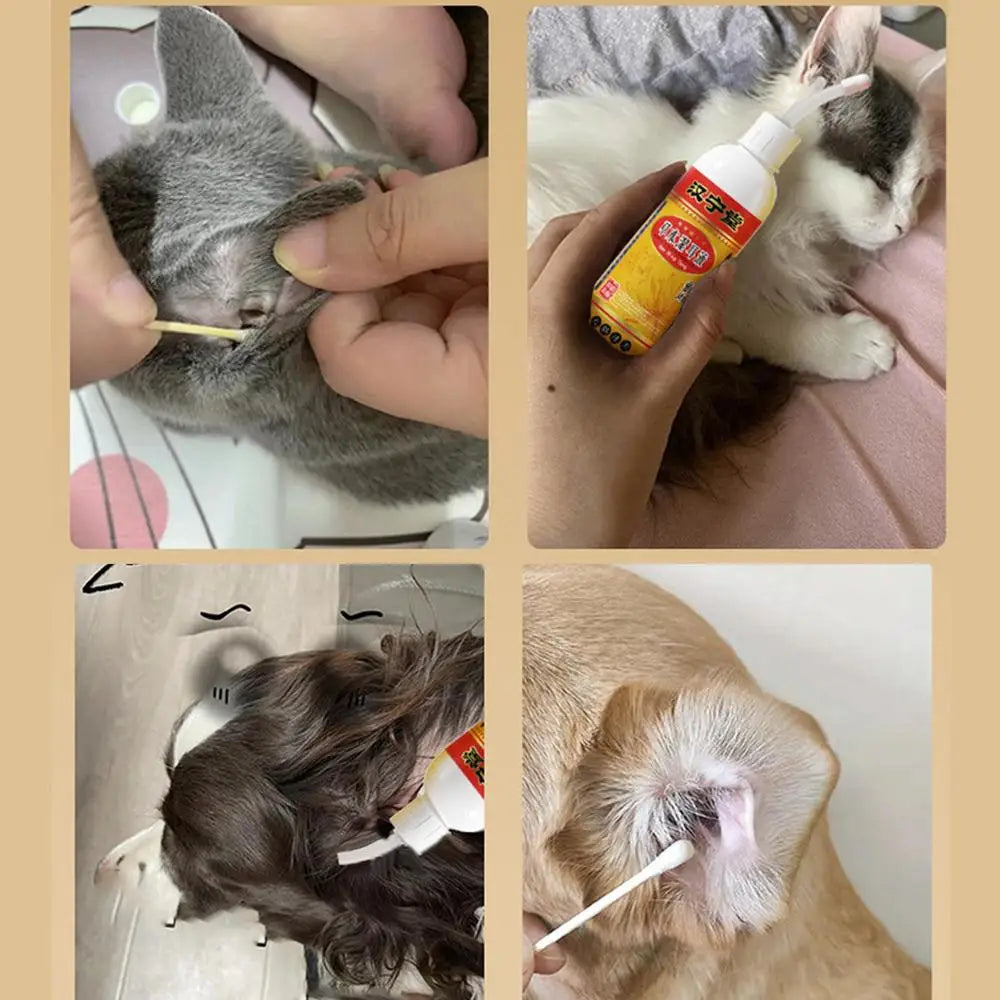 60ml Ear Cleaner For Pets Pet Ear Wash Ear Drops For Ear Cleaning Effective Pet Ear Care Products Relief Liquid With Mild