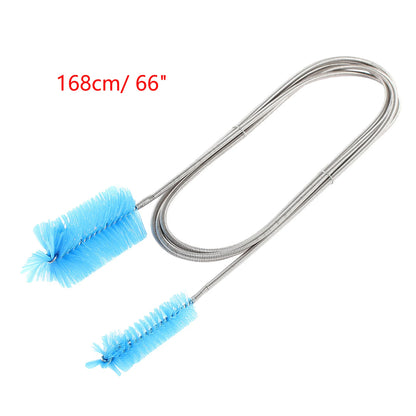 UXCELL 1PC Aquarium Tube Cleaning Brush Pipe Clean Tools Drinking Glass Straw Double Ends Brushes Cleaner Fish Tank Washing Set
