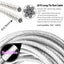 Steel Wire Dog Tie Out Cable, Dog Runner for Yard, Durable Superior Clips, Silver Dog Chains