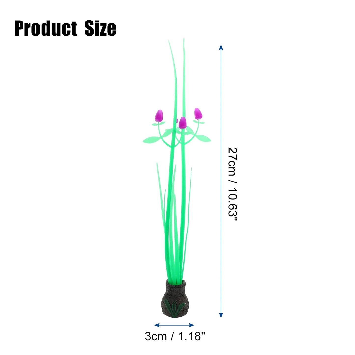 UXCELL Silicone Luminous Plants Glowing Simulation Coral Aquarium Artificial Fluorescence Deco Ornament Fish Tank Accessories