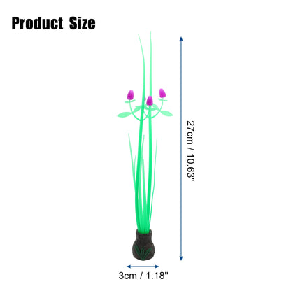 UXCELL Silicone Luminous Plants Glowing Simulation Coral Aquarium Artificial Fluorescence Deco Ornament Fish Tank Accessories