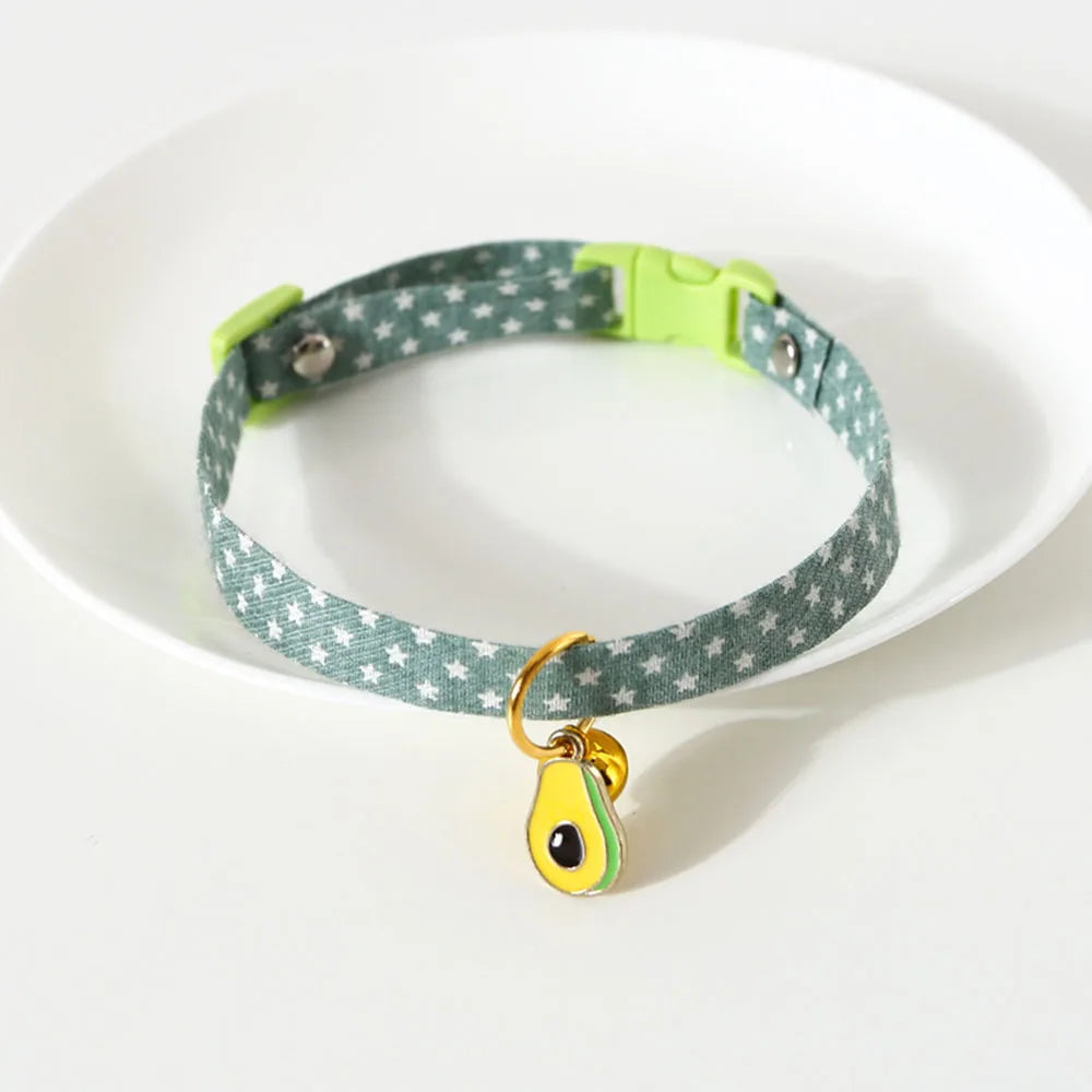 Pet Supplies Accessories for Cats Adjustable Cat Necklace for Kitten Puppy Small Dog Cat Breakaway Bell Collar with Cute Pendant