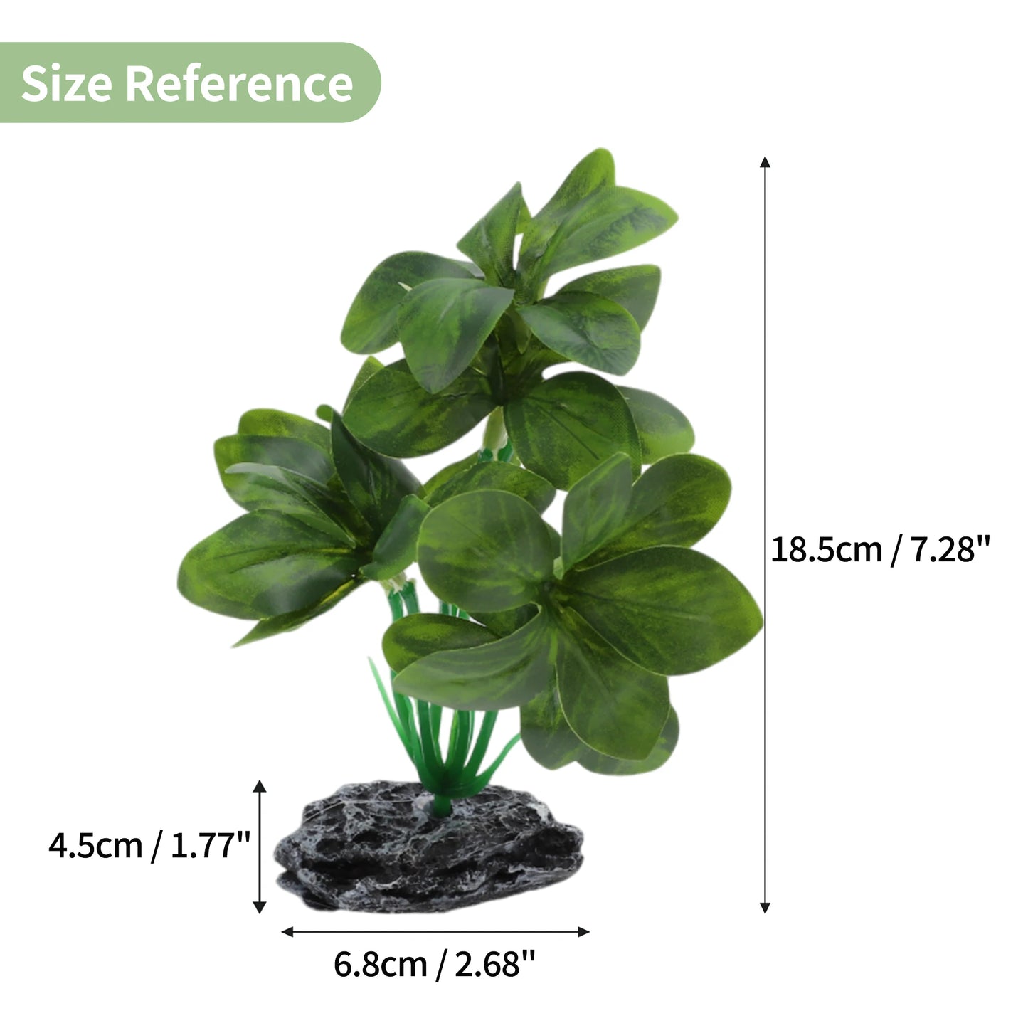 UXCELL Aquarium Plastic Plants Reptile Plant Decoration Artificial Grass Ornaments for Aquarium Fish Tank for Aquatic Pet