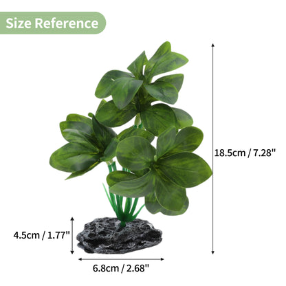 UXCELL Aquarium Plastic Plants Reptile Plant Decoration Artificial Grass Ornaments for Aquarium Fish Tank for Aquatic Pet