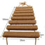 Solid Wood Wall Mounted Cat Tree Double Layered Jumping Platform Ladder Cat Hammock Furniture Cat Climbing Frame