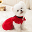Christmas Costume Dress and Shirt Set for Pet Dog Luxury Dog Clothes Chihuahua Clothing Puppy Skirt Pet Apparel Dog Bow Dress