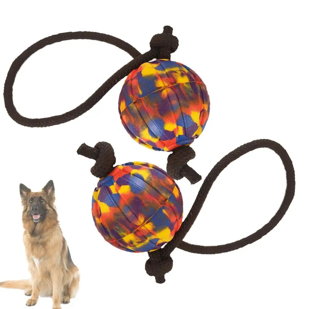 Dog Training Ball On Rope Pet Playing Balls Toys Outdoor Playing Keep Teeth Healthy And Boost Physical And Mental Health For Dog