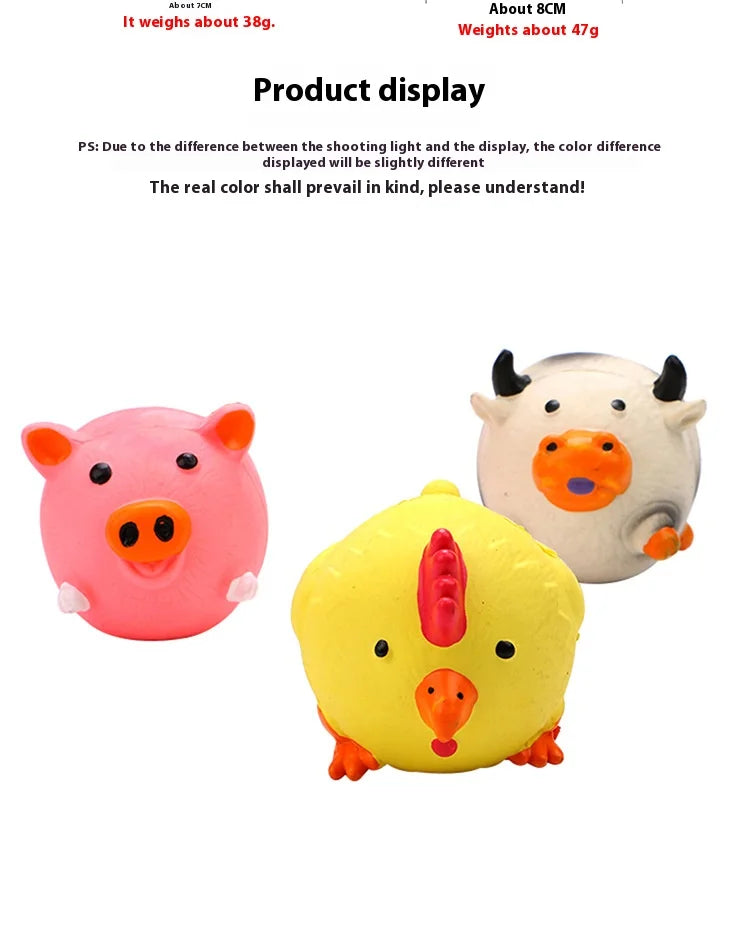 Pet Supplies Amazon Hot selling Animal Shaped Latex Toys Bite and Bite Washable Dog Toys