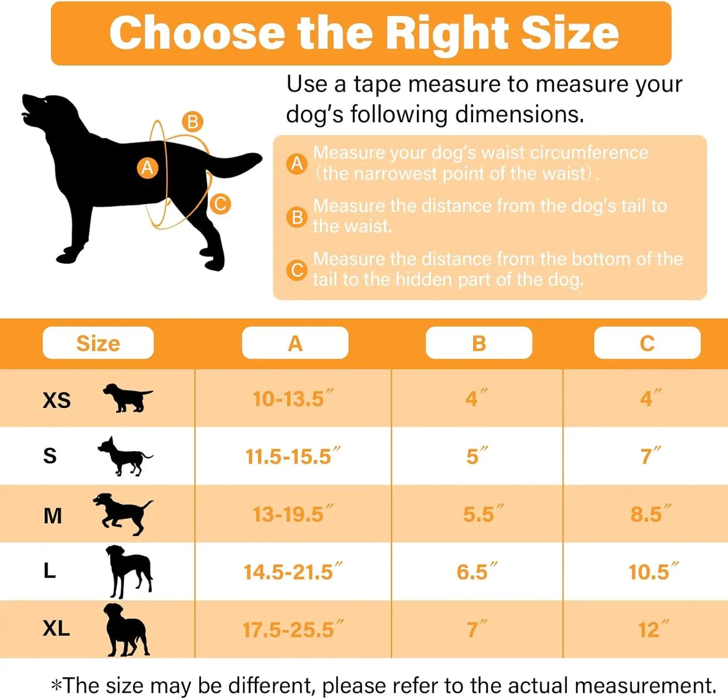 Washable Reusable Female Dog Diapers for Small Medium Large Dogs, Doggie Menstrual and Incontinence Safety Sanitary Panties