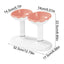 Cat Dishes For Food And Water Height Adjustable Pets Water And Food Bowl Set Large Capacity Cat Food Feeder And Waterer Set For