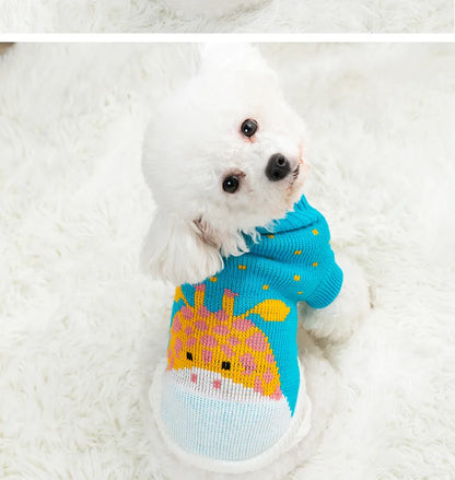 Warm Medium Dog Clothes Dog Sweaters for Small Dogs chihuahua Winter Puppy Clothing Cat Knitted Jumper Vest Pet Supplies