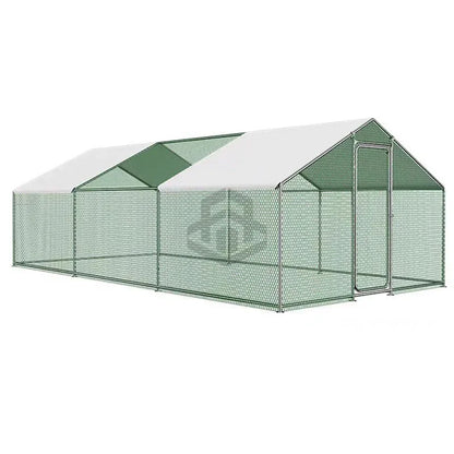 wholesale high quality chicken coop with sunshade, 4x3x2m easy assembling chicken coop pet cage