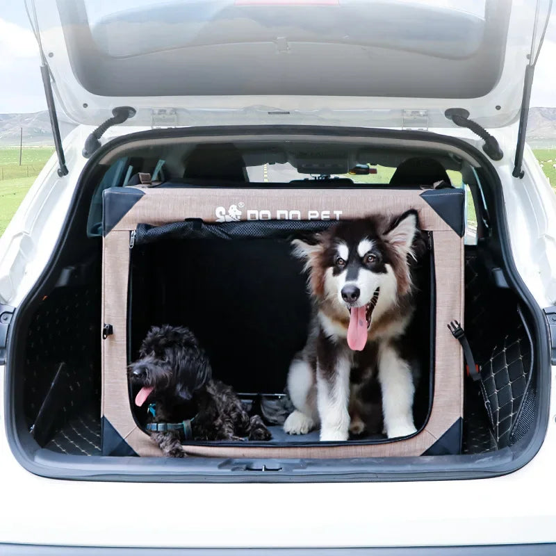 Car kennel dog cage four seasons universal dog house summer pet out cat cage portable folding dog tent summer
