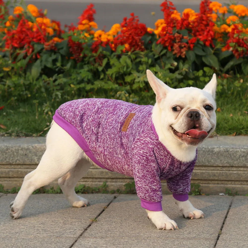 Pet Dog Clothes Knitwear Dog Sweater Soft Thickening Warm Pup Dogs Shirt Winter Puppy Sweater for Dogs Casual Pet Cat Clothing