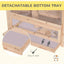 Easy Opening Wooden Animal Cage with Interior Stairs Small House for Hamsters Chinchillas Rabbits Cats Dogs