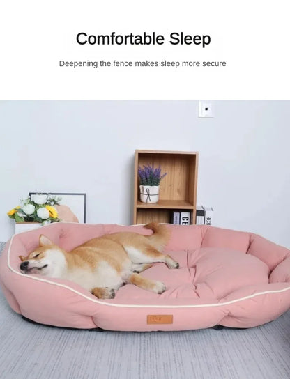 Pet Beds for Dogs Home Dog Bed Large Dog Kennel Accessories Washable Big Bedd Supplies Plush Mat Accessoires Underpad Bedding