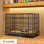 Dog Cage Small Dog Indoor Folding with Toilet Teddy Bigbear Medium Dog Corgi Border Pet Kennel