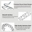 Dog Collar for Anti-Pull Training Quick-Release Metal Buckle Adjustable Stainless Steel Collar for Dogs Pet Prong Choke Collar