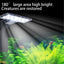 Fish Tank Clip On Light LED Aquarium Light Clamp Fish Light Lamp Fish Tank Lamp Bright Small Fish Tank Light Plant Aquarium