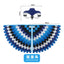 Kids Cosplay Costume Stage Performance Owl Peacock Wings Bird Felt Cape with Mask for Girls Boys Halloween Party Cloak