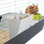 Rabbit Cage CASITA 120, Guinea Pigs Small Animals, Rounded Openable Roof, with Accessories