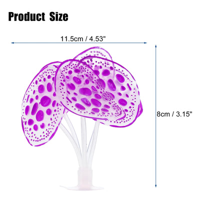 UXCELL Plastic Luminous Plants Glowing Artificial Simulation Coral Aquarium Decoration Underwater Ornament Fish Tank Accessories