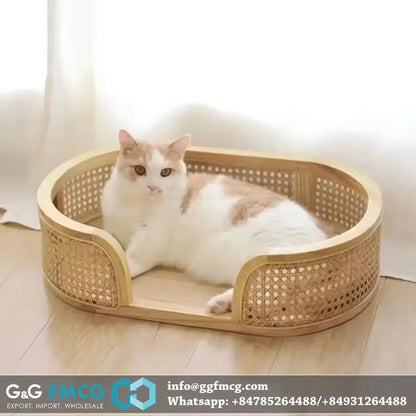 Wholesale 2-tier cat cage handmade from water hyacinth at cheap price made in Vietnam