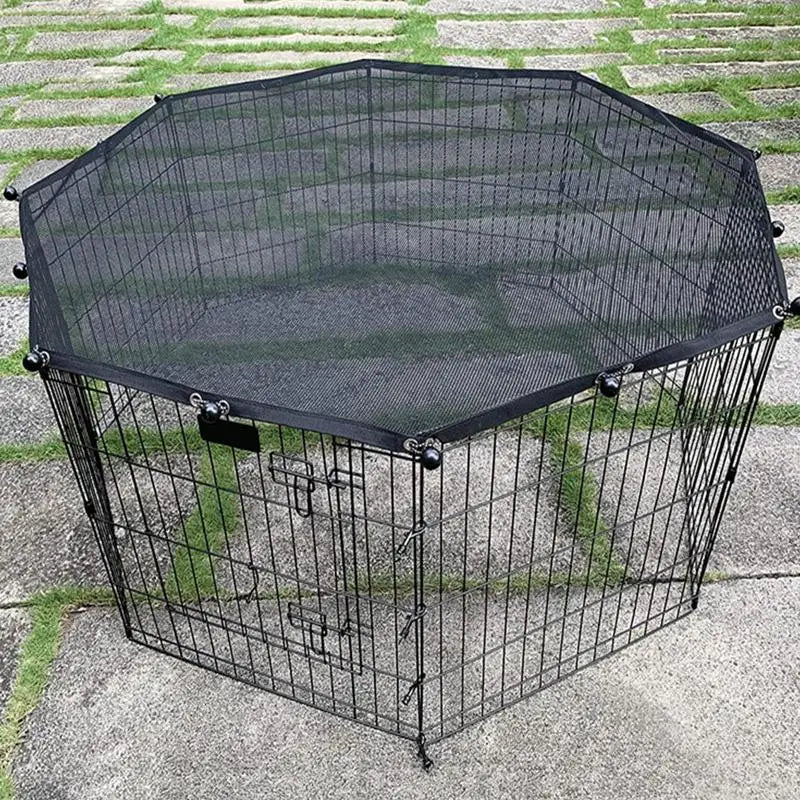 Playpen Cover Puppy Playpen Cover Sun Rain Proof Cover Playpen Cover Fits 8 Panels Dog Pen For Outdoor And Indoor Escape-Proof