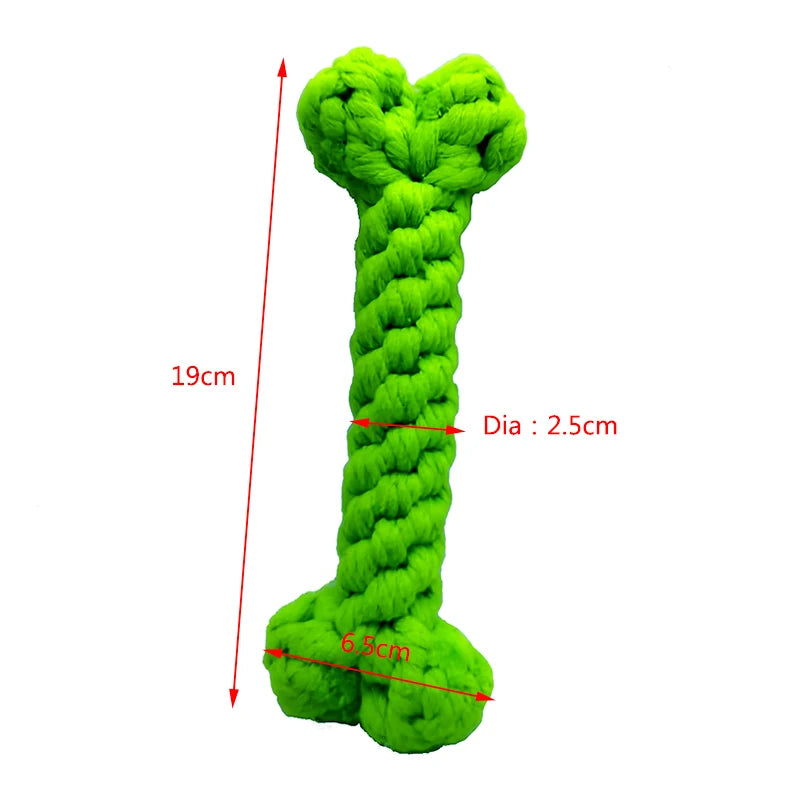 Pet Toy Chew Teething Cotton Rope Knot Ball Toys For Dog Tooth Clean Ball Bite-Resistant  Dog Chew Puppy Training InteractiveToy