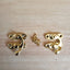 Pigeon Cage Spring Lock Yellow Lock Ox Horn Hook Lock Hardware Spring Lock Spring Pin Pigeon Cage Nest Box Accessories