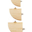 Fan-shaped Bird Parrot Wooden Stand Rack Bird Cage Accessories Perch for Small Animal Chinchilla Squirrel Hamster Stand Board
