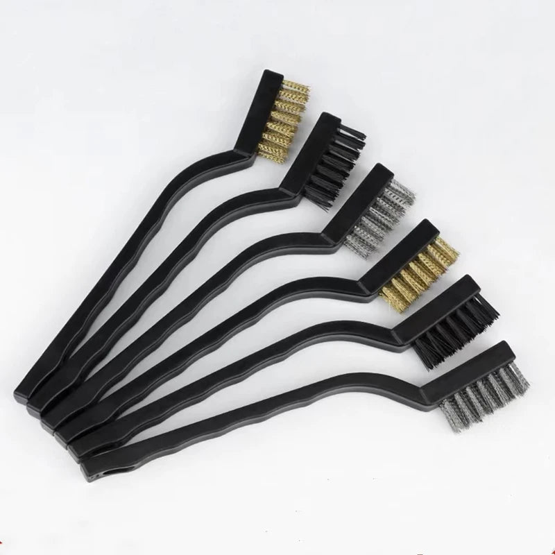 13cm Steel Wire Brush Aquarium Algae Cleaning Brush Nylon Brush Aquarium Cleaner Fish Tank Stain Cleaning Tools Accessories 3pcs