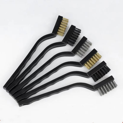 13cm Steel Wire Brush Aquarium Algae Cleaning Brush Nylon Brush Aquarium Cleaner Fish Tank Stain Cleaning Tools Accessories 3pcs