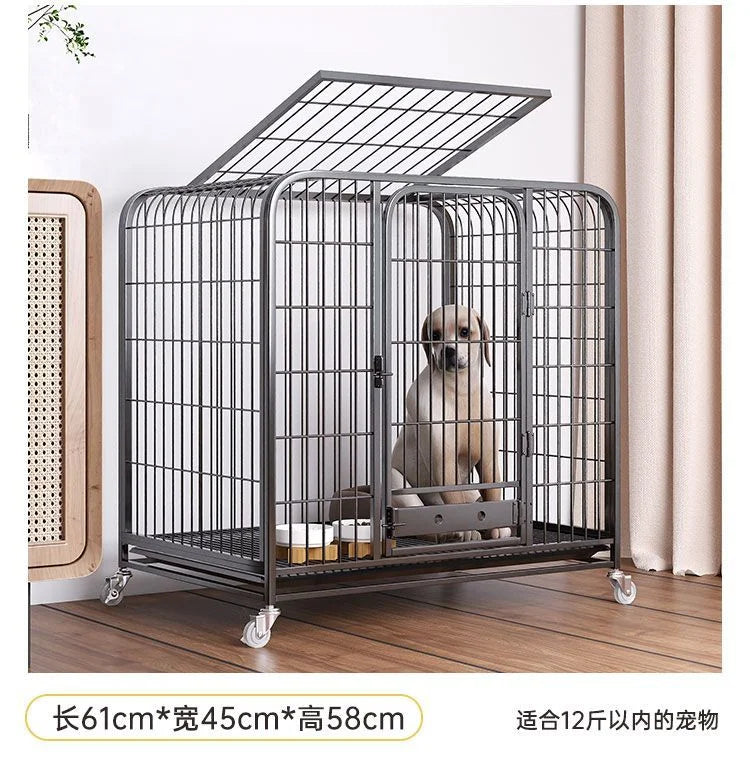 Dog Cage Large Dog Small to Medium Dog Golden Retriever Labrador Corgi Side Ranch with Toilet Separation Indoor Household Nest