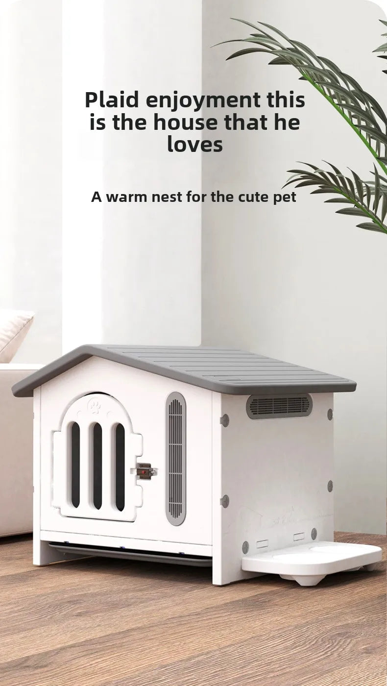 Dog Kennel Indoor and Outdoor Ventilation and Breathable Easy To Install Easy To Clean Thickened Not Deformed Luxury Pet Villa