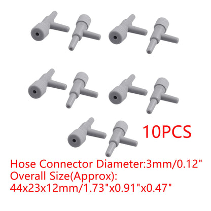 UXCELL Aquarium Air Line Tubing Control Valve 2/3 ways Fish Tank Connector Pump Flow Pipe Valves Tube Hose Trachea Accessories