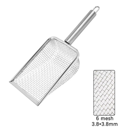 Cat Litter Scoop Metal Cat Litter Shovel Comfortable Handle Scoop For Cats Toilet Cleaning Tools Stainless Steel Cats Shovel